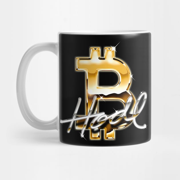 Bitcoin Logo HODL BTC Crypto Millionaire Bitcoin by vo_maria